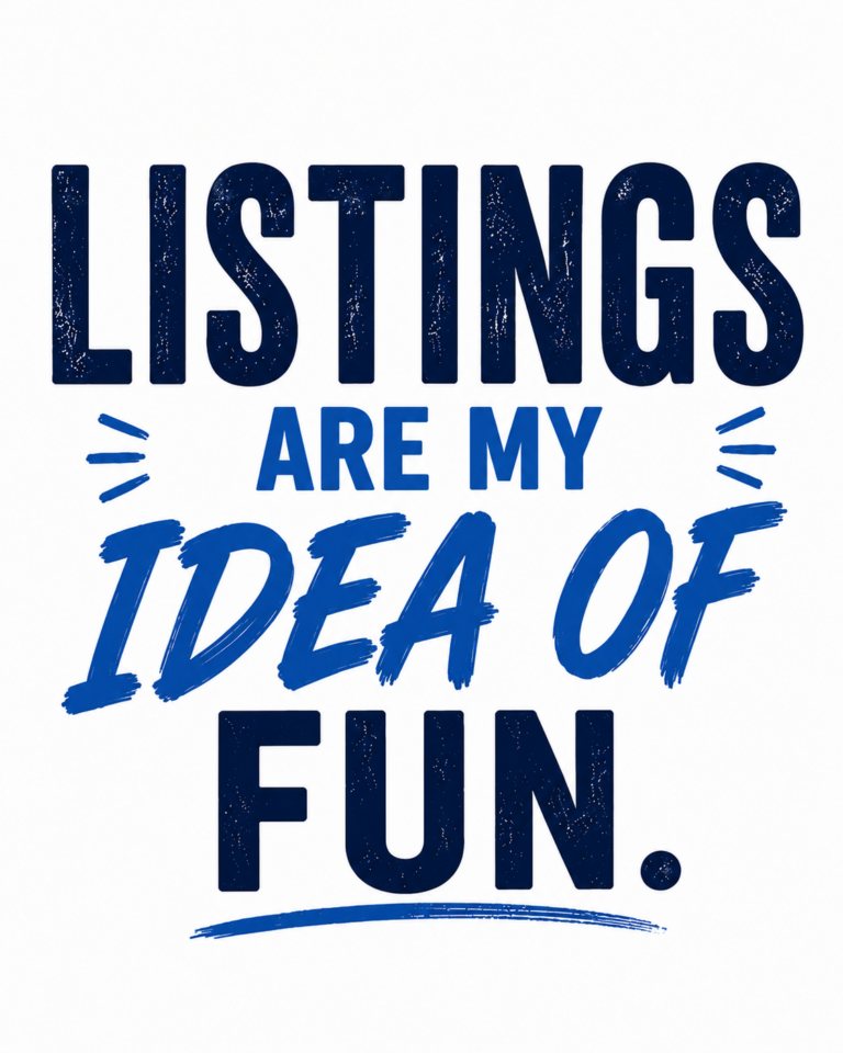 Listings are my idea of fun - blue